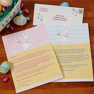 Personalized Easter Bunny Letter