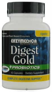 Enzymedica   Digest Gold + Probiotics   45 Capsules