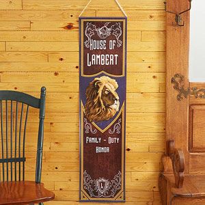 Personalized Family Insignia Crest Door Banner