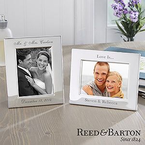Personalized Pewter Sweetheart Frames   3x5   Reed & Barton
