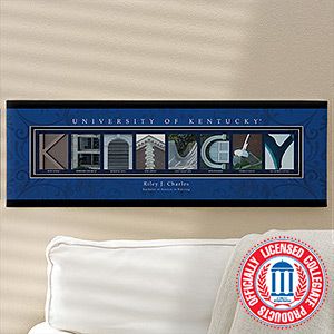 Personalized University of Kentucky Campus Photo Letter Artwork