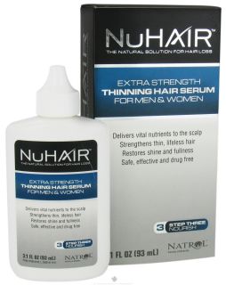 Nu Hair   Extra Strength Thinning Hair Serum For Men & Women   3.1 oz. Formerly by Biotech Labs