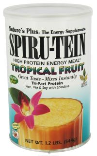 Natures Plus   Spiru Tein High Protein Energy Meal Tropical Fruit   1.2 lbs.