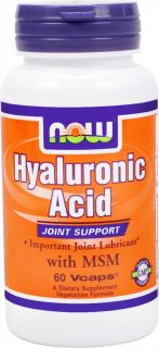 NOW Foods   Hyaluronic Acid with MSM 50 mg.   60 Vegetarian Capsules