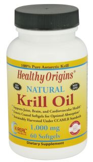 Healthy Origins   Natural Krill Oil 1000 mg.   60 Softgels