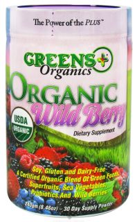 Greens Plus   Organic Wild Berry Powder   8.46 oz.