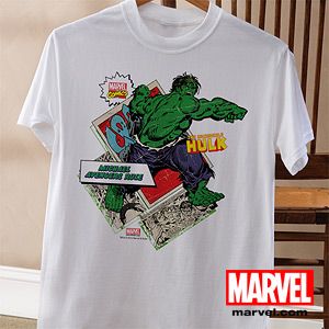 Personalized Marvel Comics Superhero T Shirts   Wolverine, Hulk, Captain Americ