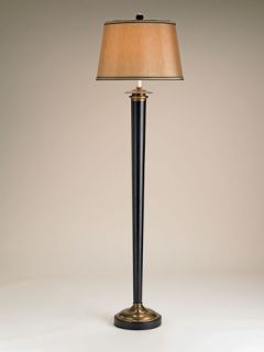 Tryon 1 Light Floor Lamps in Black/Brass 8968