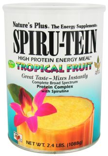 Natures Plus   Spiru Tein High Protein Energy Meal Tropical Fruit   2.4 lbs.