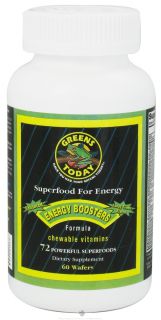 Greens Today   Energy Boosters Tangy Citrus Flavor   60 Wafers LUCKY PRICE
