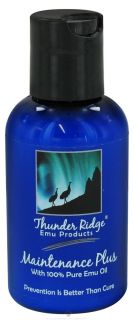 Thunder Ridge Emu Products   Maintenance Plus with 100% Pure Emu Oil   2 oz.