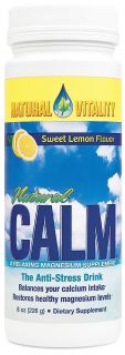 Natural Vitality   Natural Calm Anti Stress Drink Sweet Lemon Flavor   8 oz.