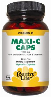 Country Life   Maxi C Complex Vitamin C Time Release 1000 mg.   90 Vegetarian Capsules