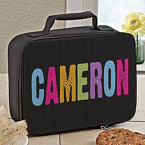 Personalized Girls Lunch Box   Hands Off