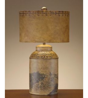 Portable 1 Light Table Lamps in Hand Painted JRL 7982
