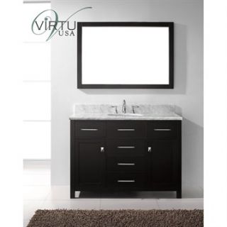 Virtu USA 48 Caroline Single Bathroom Vanity   Espresso