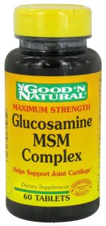 Good N Natural   Glucosamine MSM Complex Maximum Strength   60 Tablets
