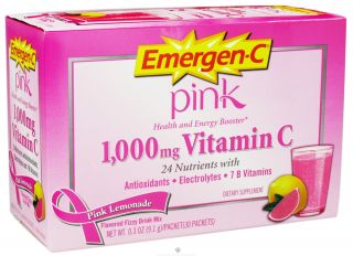 Alacer   Emergen C Pink Vitamin C Energy Booster Pink Lemonade 1000 mg.   30 Packet(s)