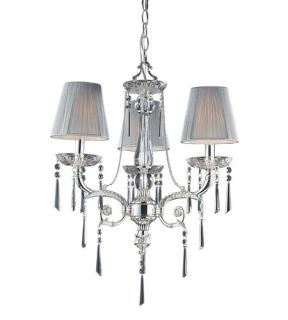 Princess 3 Light Chandeliers in Polished Silver 2395/3
