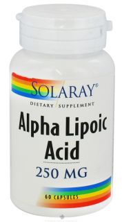 Solaray   Alpha Lipoic Acid 250 mg.   60 Capsules