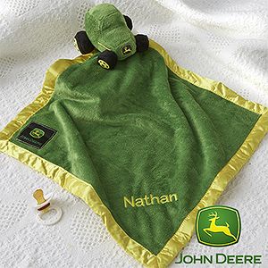 Personalized John Deere Baby Blanket