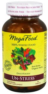 MegaFood   DailyFoods Un Stress Anti Stress Organic Herbs   90 Vegetarian Tablets