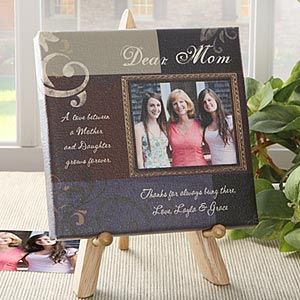 Dear Mom Personalized Photo Canvas Gifts
