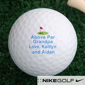 Personalized Golf Ball Set   Above Par Design Nike Mojo