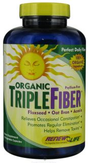 ReNew Life   Organic Triple Fiber   150 Vegetarian Capsules