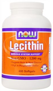 NOW Foods   Lecithin 1200 mg.   400 Softgels