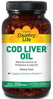 Country Life   Cod Liver Oil   250 Softgels