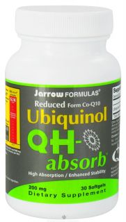 Jarrow Formulas   Ubiquinol QH Absorb 200 mg.   30 Softgels