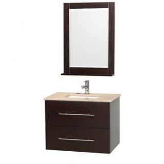 Centra 30 Single Bathroom Vanity Set by Wyndham Collection   Espresso