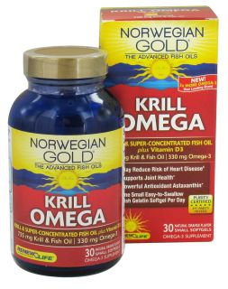 ReNew Life   Norwegian Gold Krill Omega Natural Orange   30 Softgels