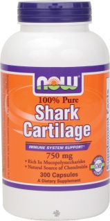 NOW Foods   Shark Cartilage Freeze Dried 750 mg.   300 Capsules