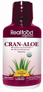 Country Life   Real Food Organics Liquid Cran Aloe   32 oz.