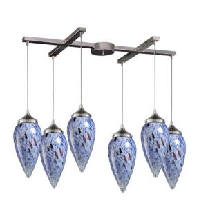 Lacrima 6 Light Pendants in Satin Nickel 503 6BL