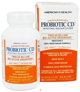 American Health   Probiotic CD Intestinal Release   60 Vegetarian Tablets
