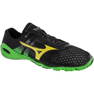Mizuno Wave Evo Levitas Mizuno Mens Running Shoes Anthracite/Yellow/Green