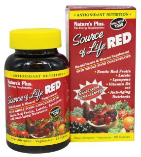 Natures Plus   Source of Life Red Multi Vitamin & Mineral   90 Tablets