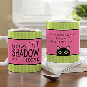 Personalized Pet Coffee Mug   Cat Lover