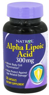 Natrol   Alpha Lipoic Acid 300 mg.   50 Capsules