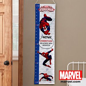 Personalized Spiderman Growth Chart