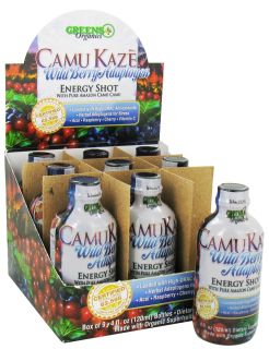 Greens Plus   Camu Kaze Energy Shot with Pure  Camu Camu Wild Berry Adaptogen   4 oz.