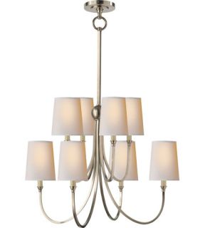 Thomas Obrien Reed 8 Light Chandeliers in Antique Nickel TOB5010AN NP