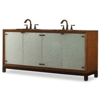 Cole & Co. 78 Designer Series Collection Isla Double Sink Chest   Sienna