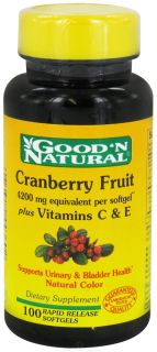 Good N Natural   Cranberry Concentrate With Vitamin C   100 Softgels