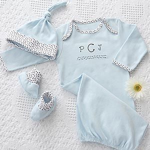 Personalized Baby Clothes Gift Set   Newborn Boy