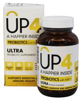 UP4   Probiotics Ultra Probiotic Supplement with DDS 1   60 Vegetarian Capsules