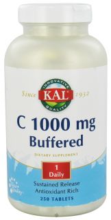 Kal   C Buffered Sustained Released 1000 mg.   250 Tablets